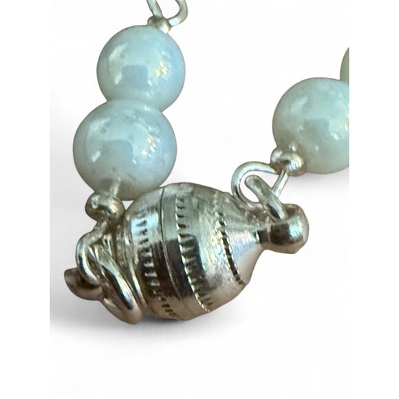 REIMAGINED Clay and Glass Bead Bracelet Magnetic Clasp 8 Inch - Picture 5 of 7